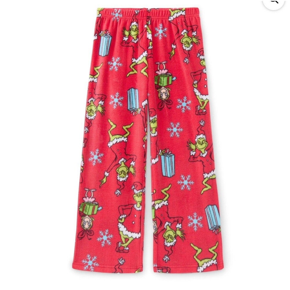 The Grinch Dr. Seuss Unisex Kids Sleep Pants Size M (8) New With Tag